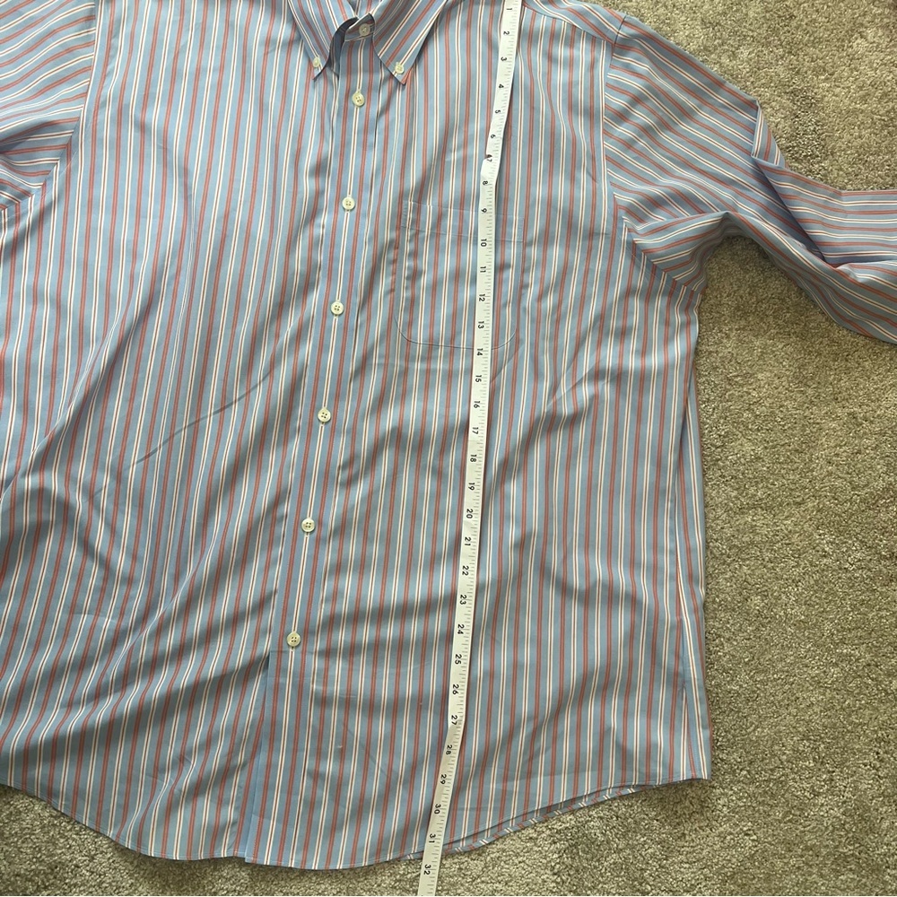 Brooks Brothers Button Down Shirt Mens Large Multicolor Stripe Long Sleeve - Picture 10 of 10